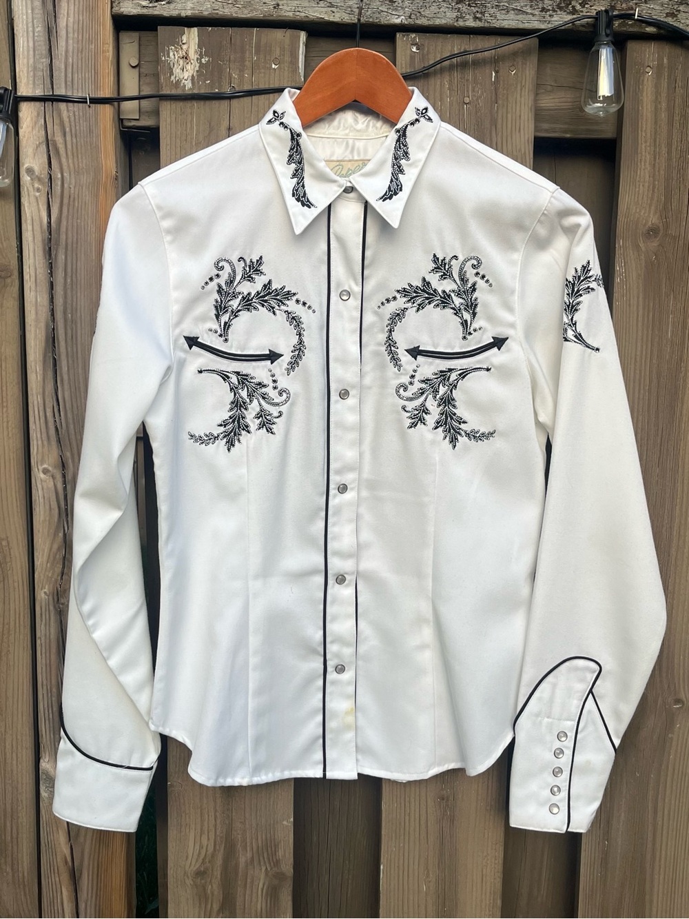 Western Rodeo Roper Embroidered Snap Shirt - Y2K Cowgirl